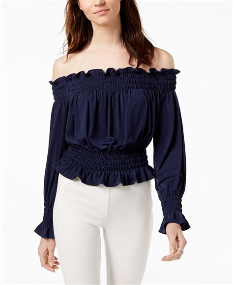 michael kors girls tops|michael kors off shoulder top.